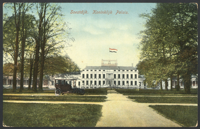 16833 Gezicht op het Paleis Soestdijk te Soestdijk (gemeente Baarn).